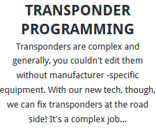 Transponder Programming Manchester
